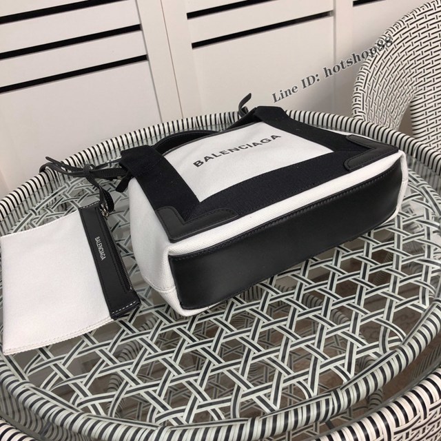 Balenciaga專櫃爆款小號購物袋手提帆布包 巴黎世家新版一行字帆布字母包 fyj1837